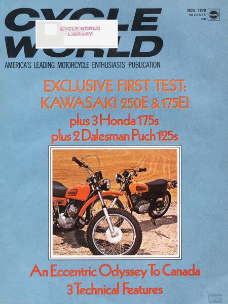 Issue: - November 1970 | Cycle World