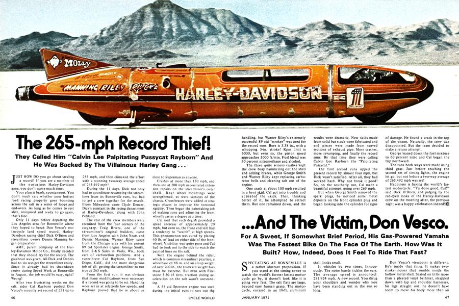 The 265-Mph Record Thief!