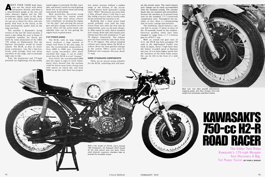 Kawasaki's 750-Cc H2-R Road Racer
