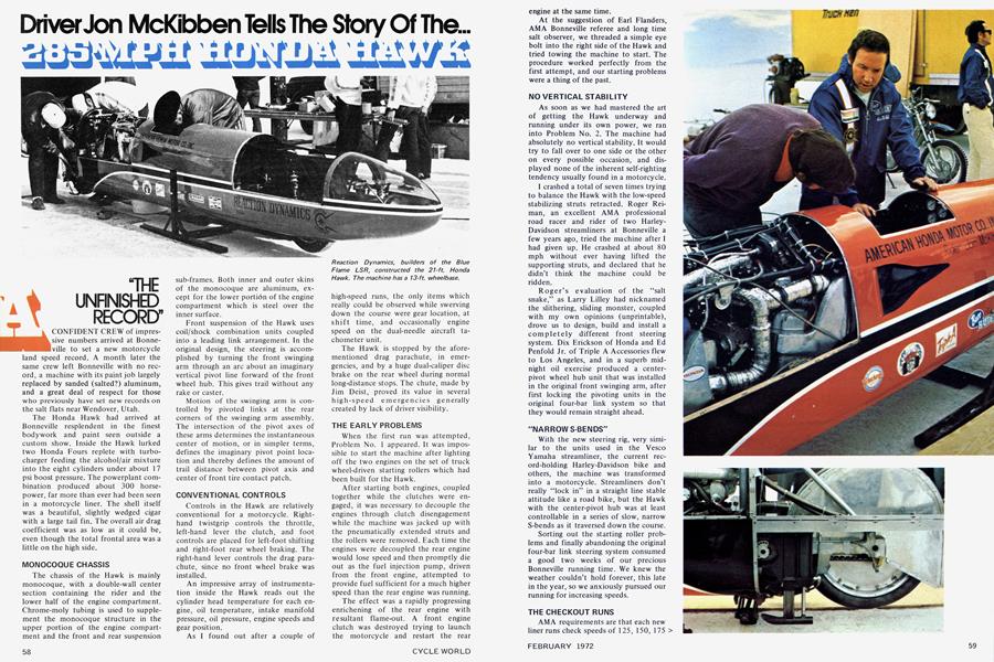 Driver Jon Mckibben Tells the Story of The... 285 Mph Honda Hawk