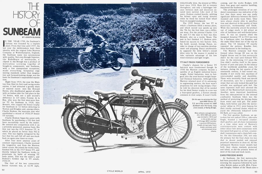 The History of Sunbeam