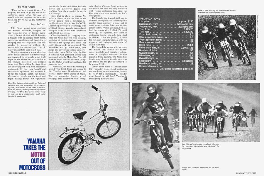 Yamaha Takes the Motor Out of Motocross