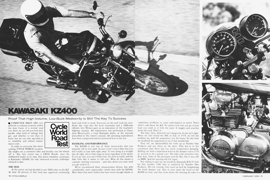Kawasaki Kz400 | Cycle World | FEBRUARY 1976