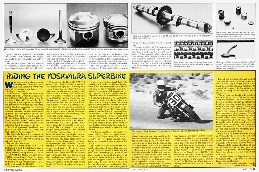Riding the Yoshimura Superbike