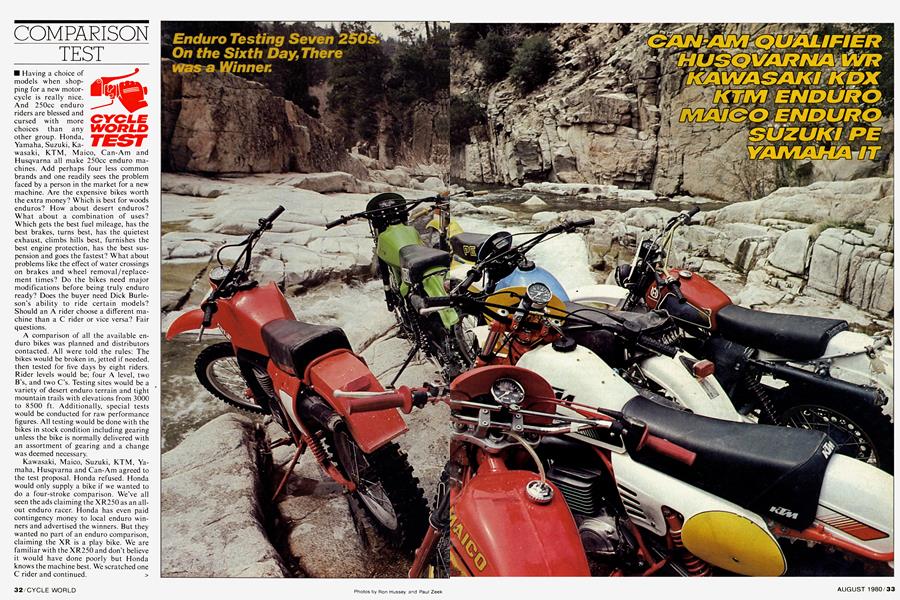 Can-Am Qualifier Husqvarna Wr Kawasaki Kdx Ktm Enduro Maico Enduro Suzuki Pe Yamaha It