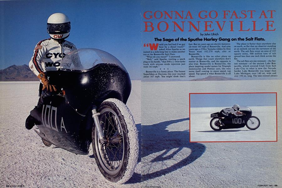 Gonna Go Fast At Bonneville