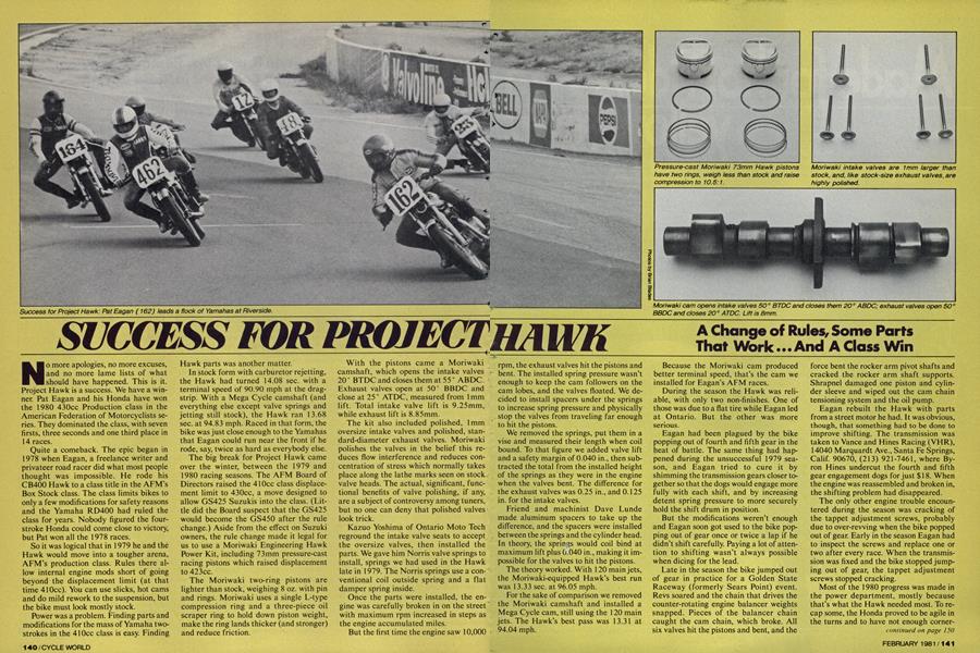 Success For Project Hawk