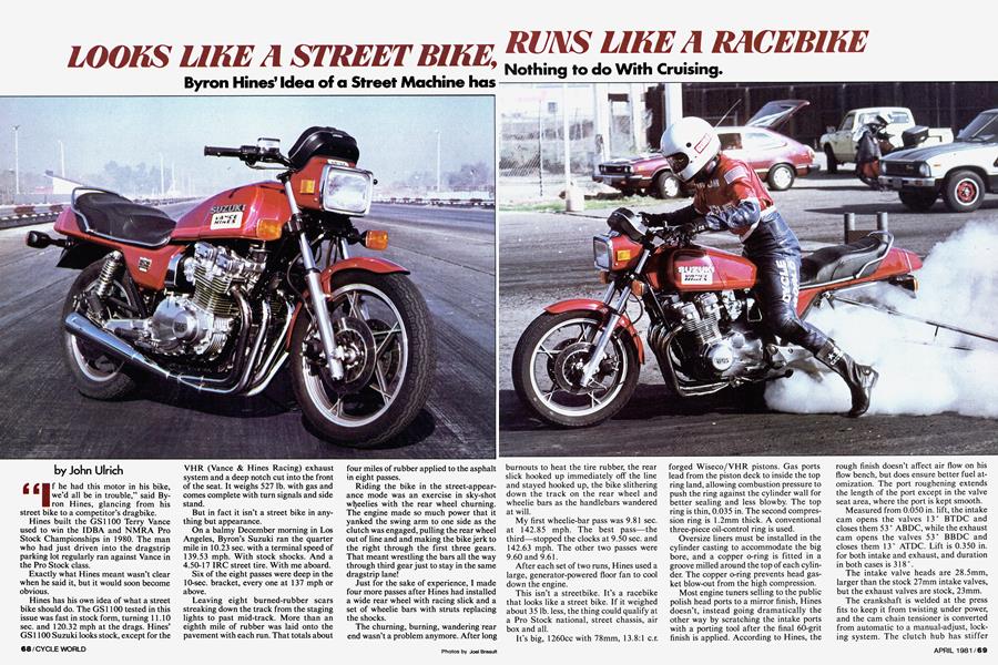 Looks Like A Street Bike Runs Like A Racebike