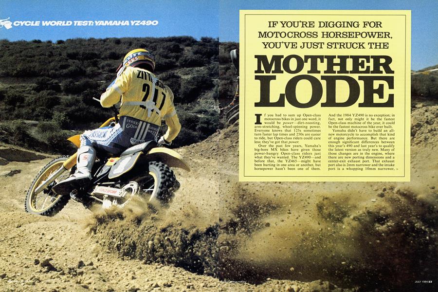 Yamaha Yz490 | Cycle World | JULY 1984