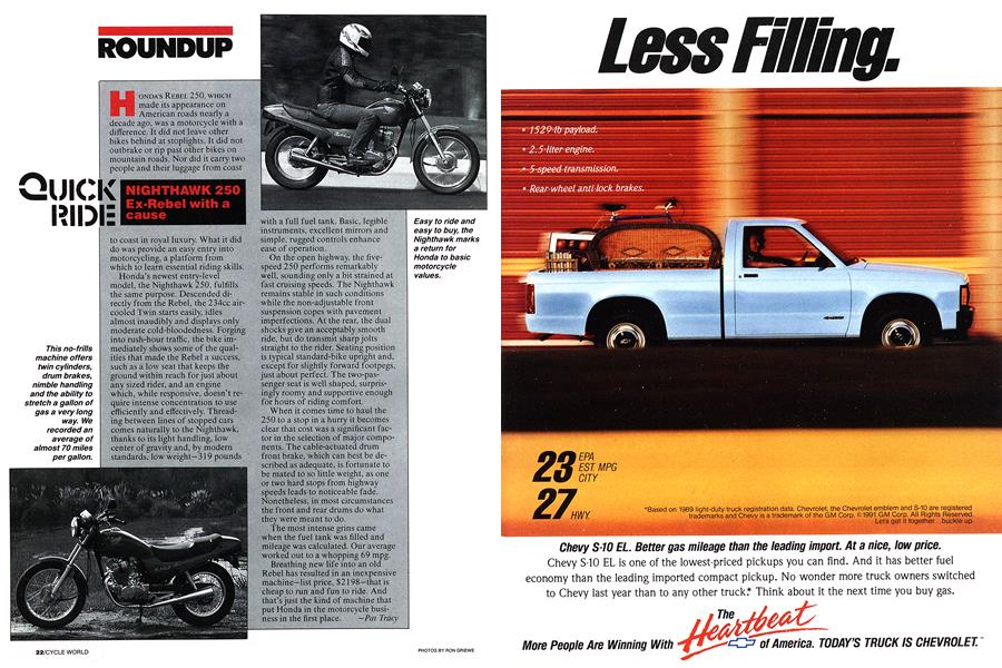 Nighthawk 250 Ex-Rebel With A Cause