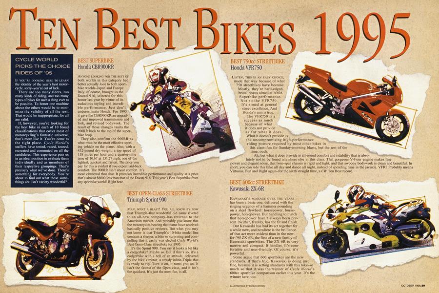 Ten Best Bikes 1995