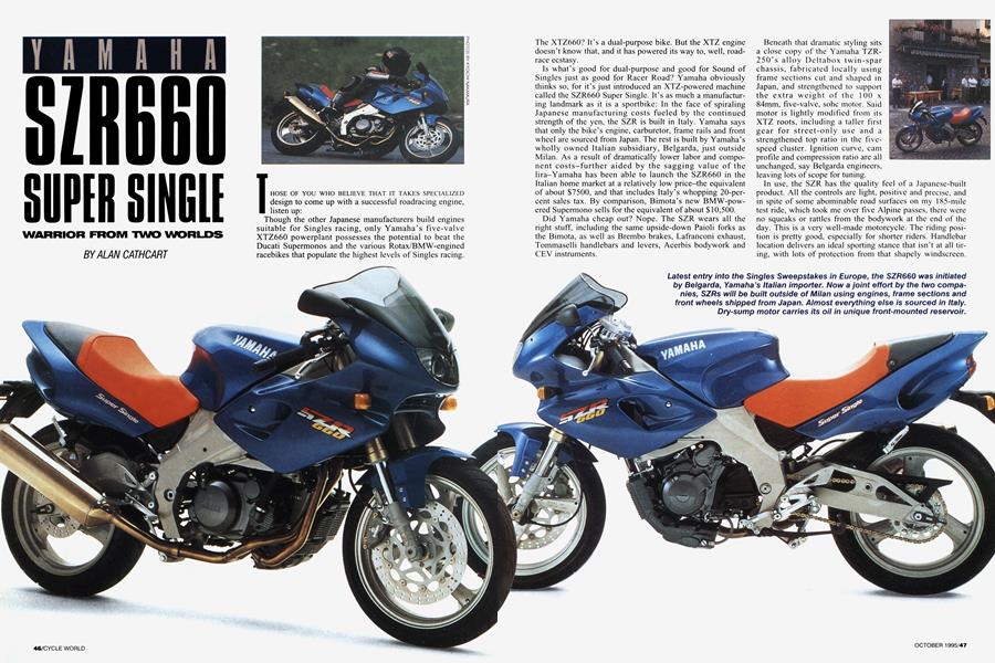Yamaha Szr660 Super Single