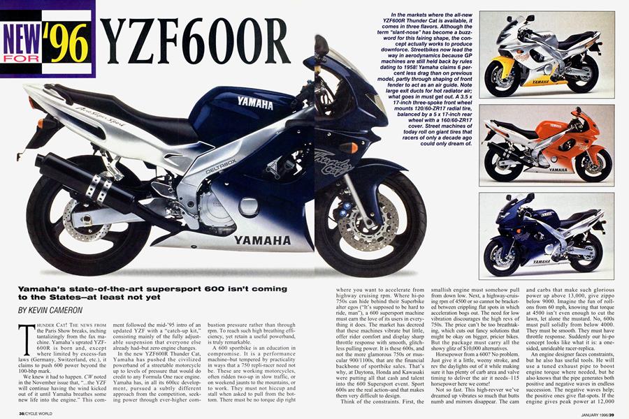New For '96 Yzf600r