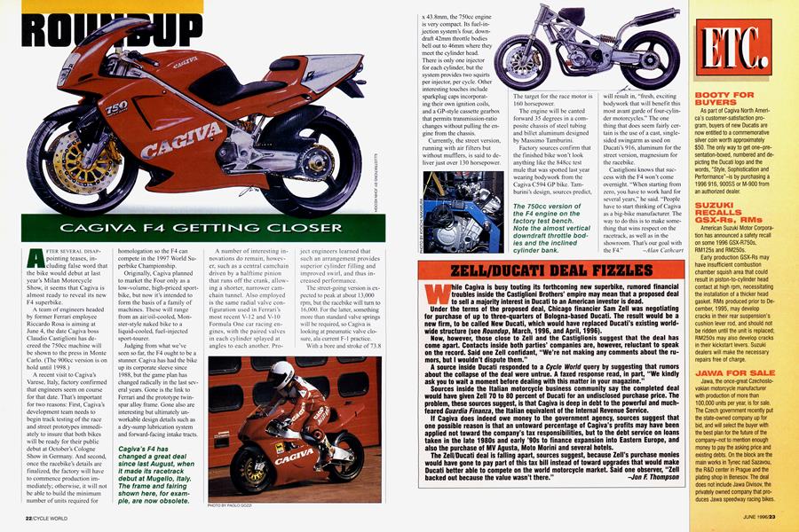 Cagiva F4 Getting Closer