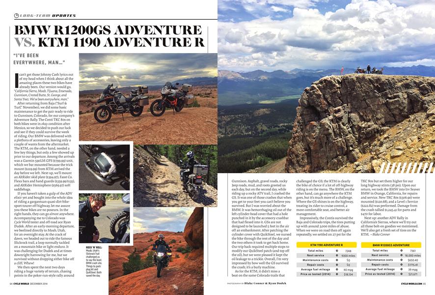 Bmw R1200gs Adventure Vs. Ktm 1190 Adventurer