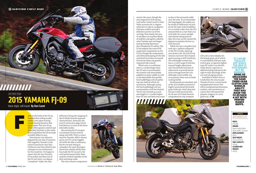 2015 Yamaha Fj-09