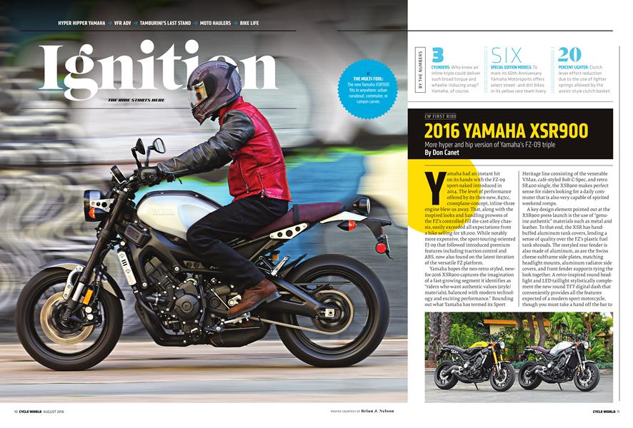 2016 Yamaha Xsr900
