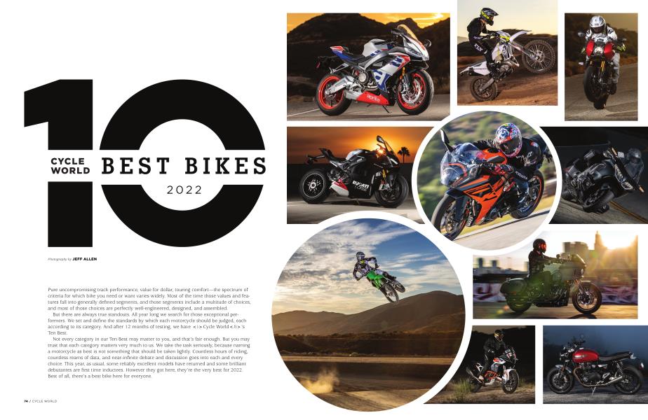 CYCLE WORLD 10 BEST BIKES 2022
